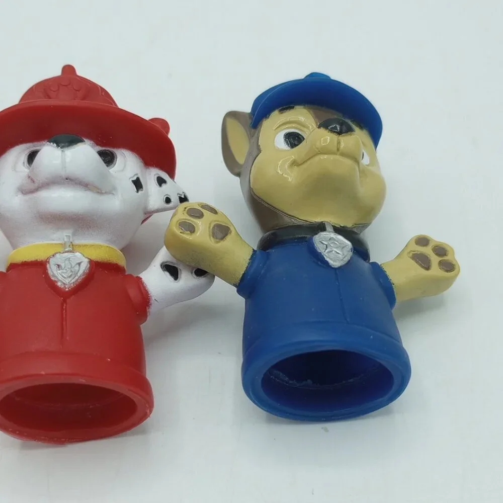 Paw Patrol Bath Finger Puppets Set of 5 Chase Marshall Skye Rubble Zuma Nickelod